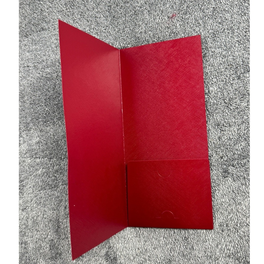 Cartier Red Folder‎ Authentic Jewelry Certificate Holder Booklet Case - Picture 3 of 6